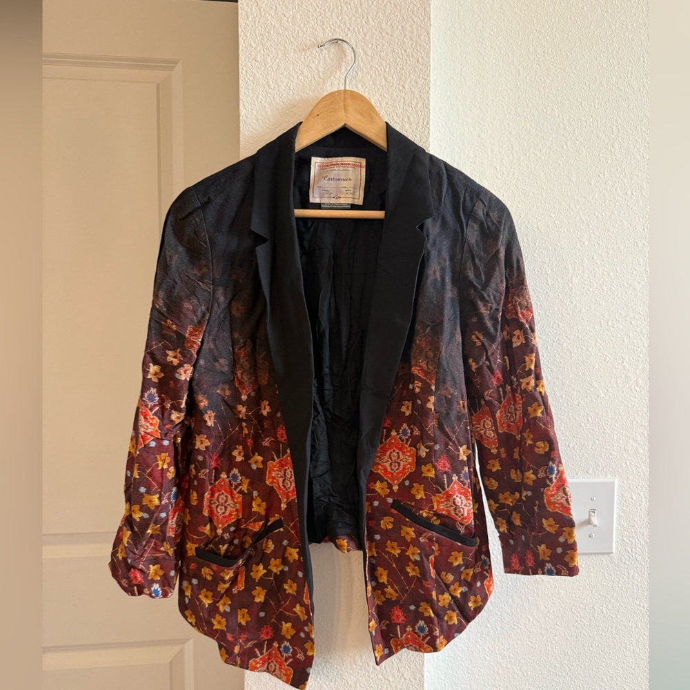 Vintage Anthropologie: Cartonnier Floral Blazer